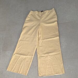 Express Wide Leg Pants in yellow